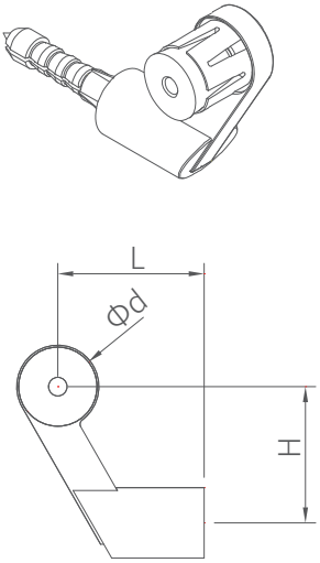 上墻扶手固定件